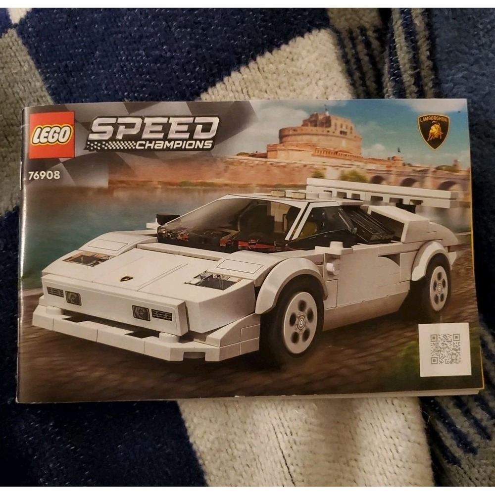 Lego Speed Champions 76908 Lamborghini Countach Instructions Manual Booklet Only